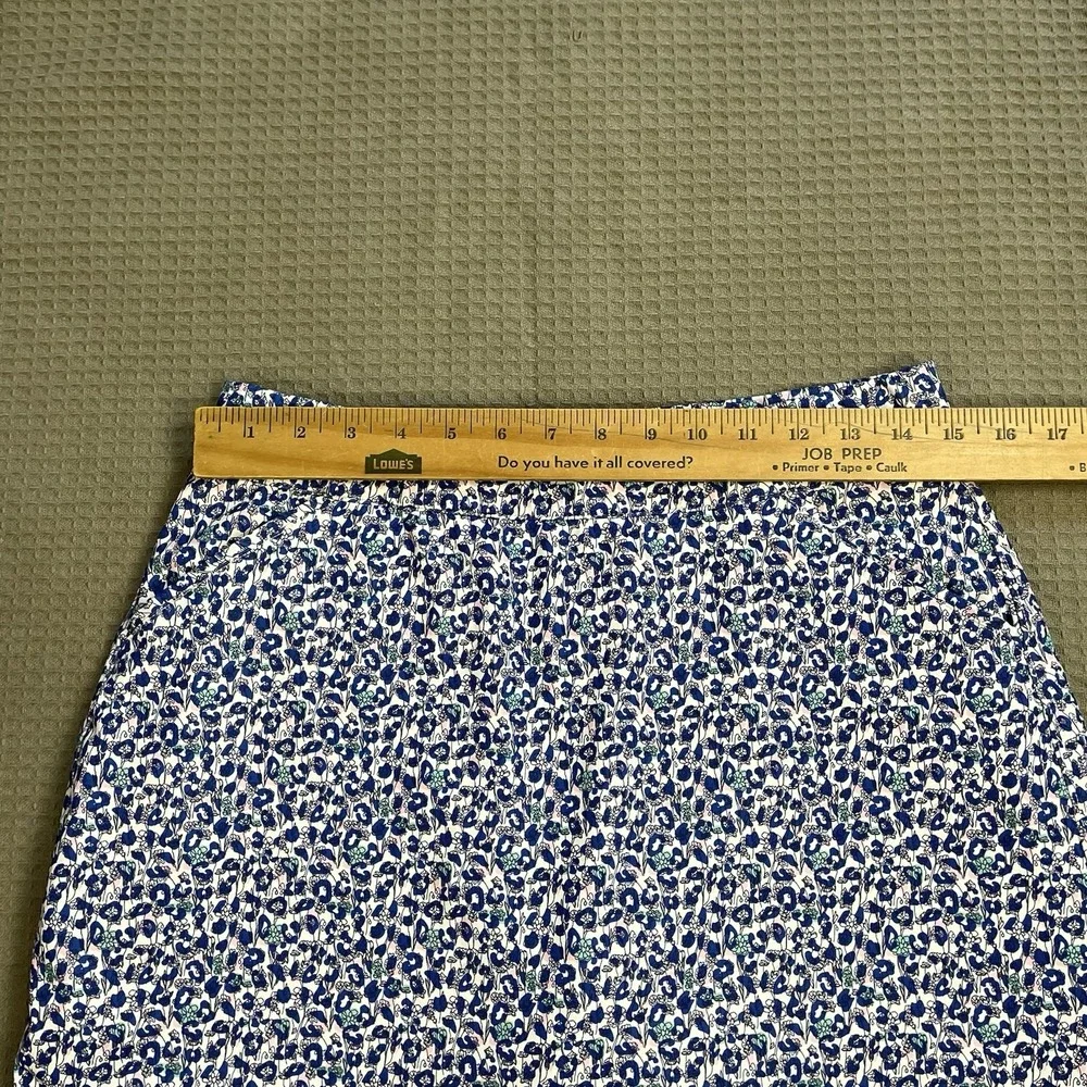 Peter Millar Alice Petal Hem Golf Skort Large Womens Blue Floral UPF 50+
